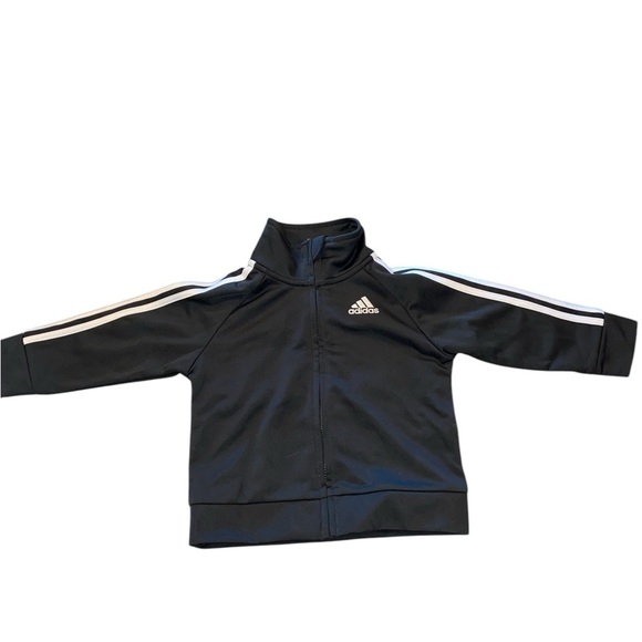 Adidas Baby Clothes Black White Classic Stripe Track Jacket light Baby Jacket - Picture 2 of 10